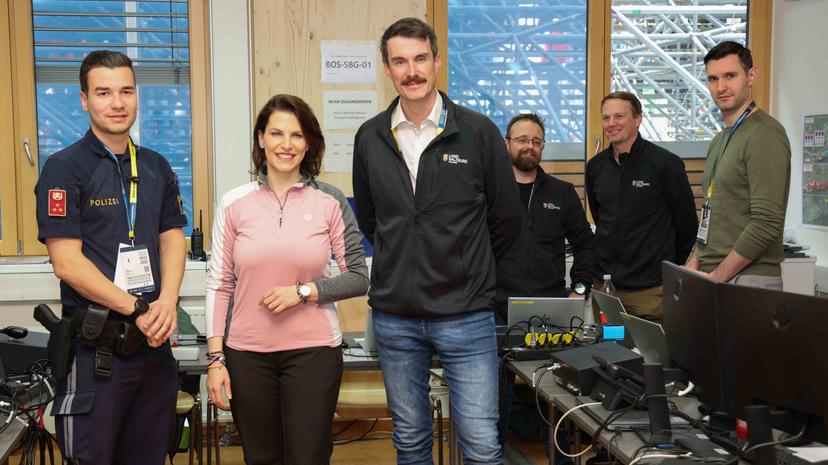 Europaministerin besucht Einsatzzentrale der Ski-WM