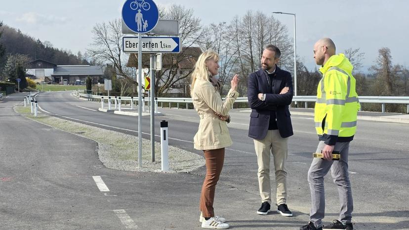 Der neue Geh- und Radweg in Nußdorf ist fertig