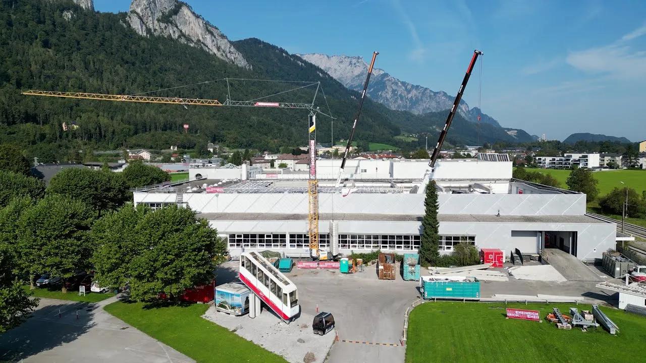 Seilbahnhalle an der LBS Hallein saniert Poster