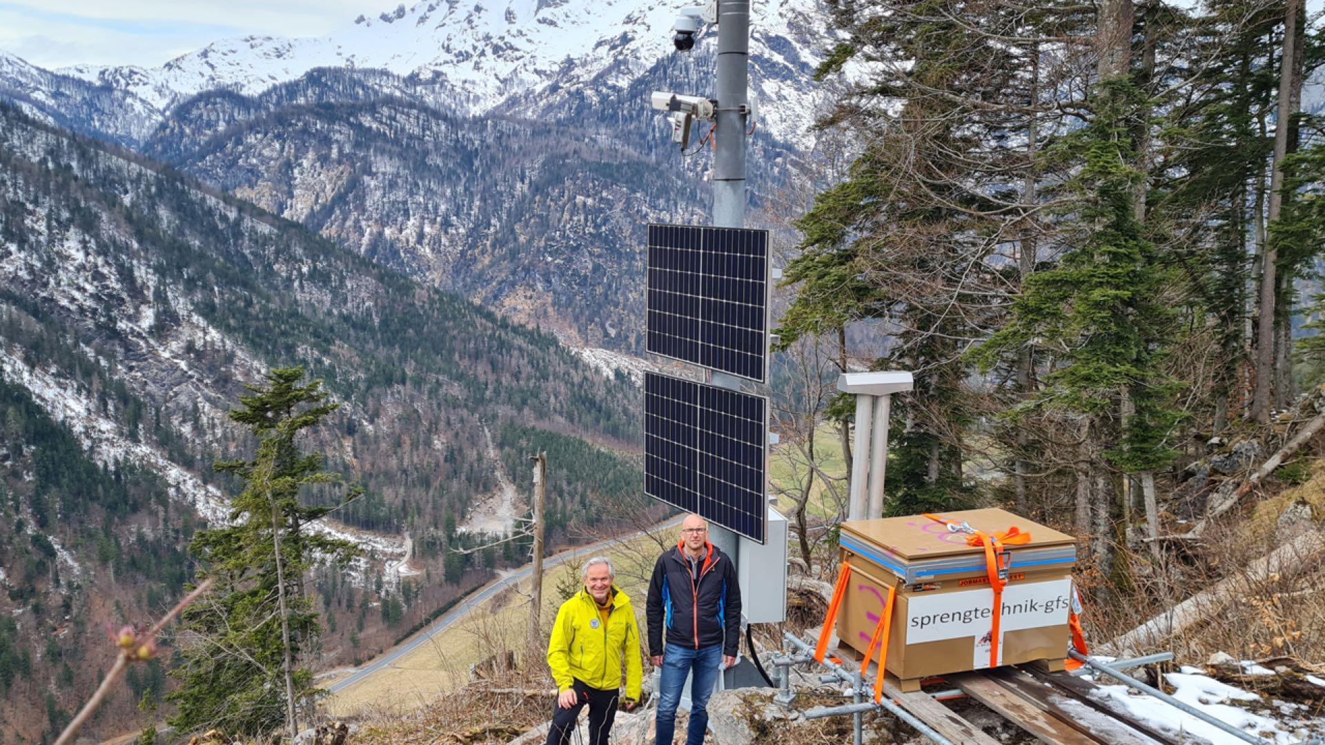 Lawinenradar „überwacht“ die B311