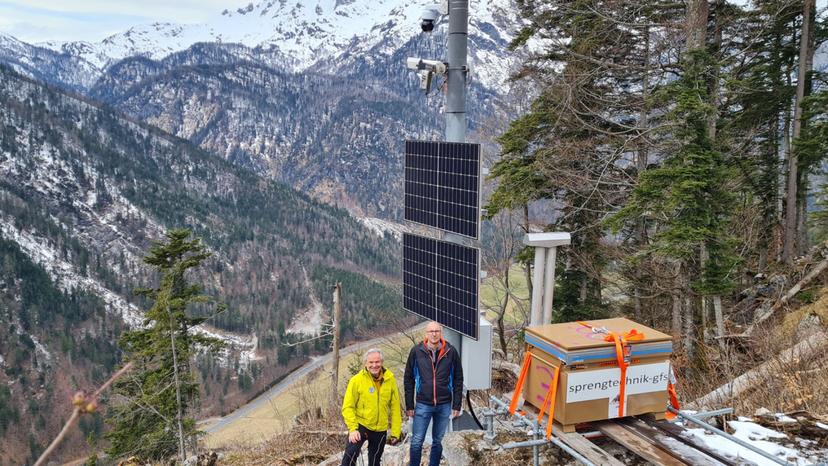 Lawinenradar „überwacht“ die B311