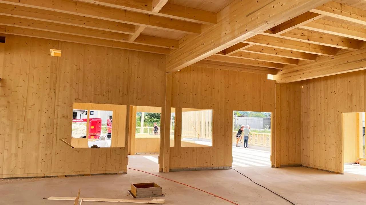 Winklhof bekommt neues Werkstättengebäude aus Holz