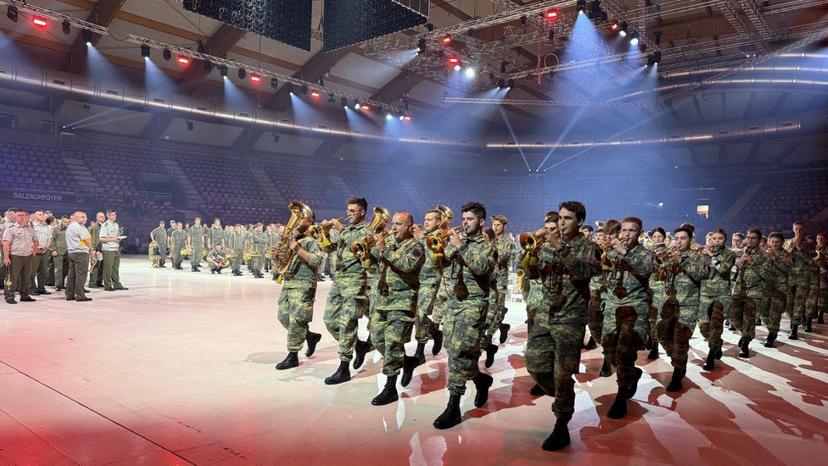 Probe für das Militärmusikfestival 2025 
