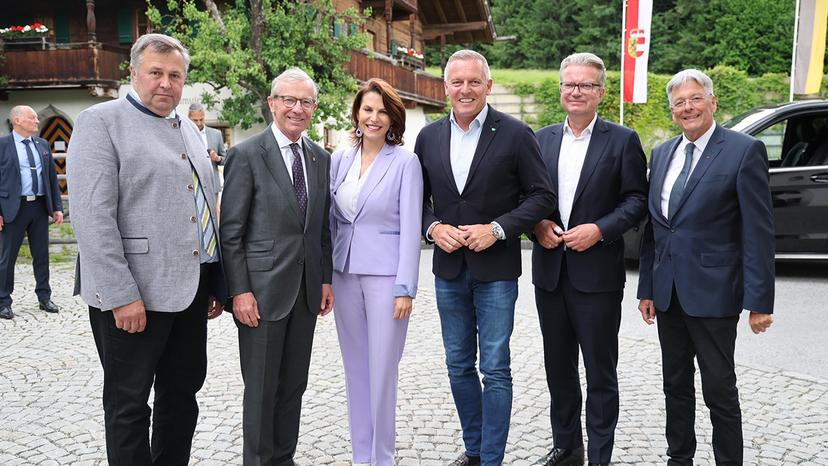 Leogang empfing die Landeshauptleute