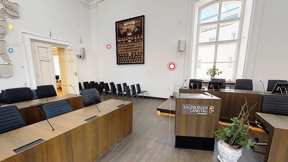 Virtueller Rundgang durch den Landtag