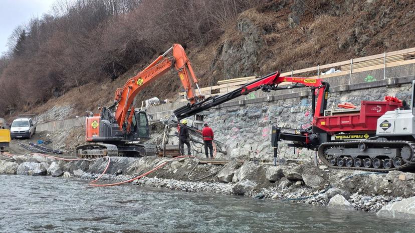 Pinzgaubahn: Wiederaufbau geht bei Hollersbach weiter