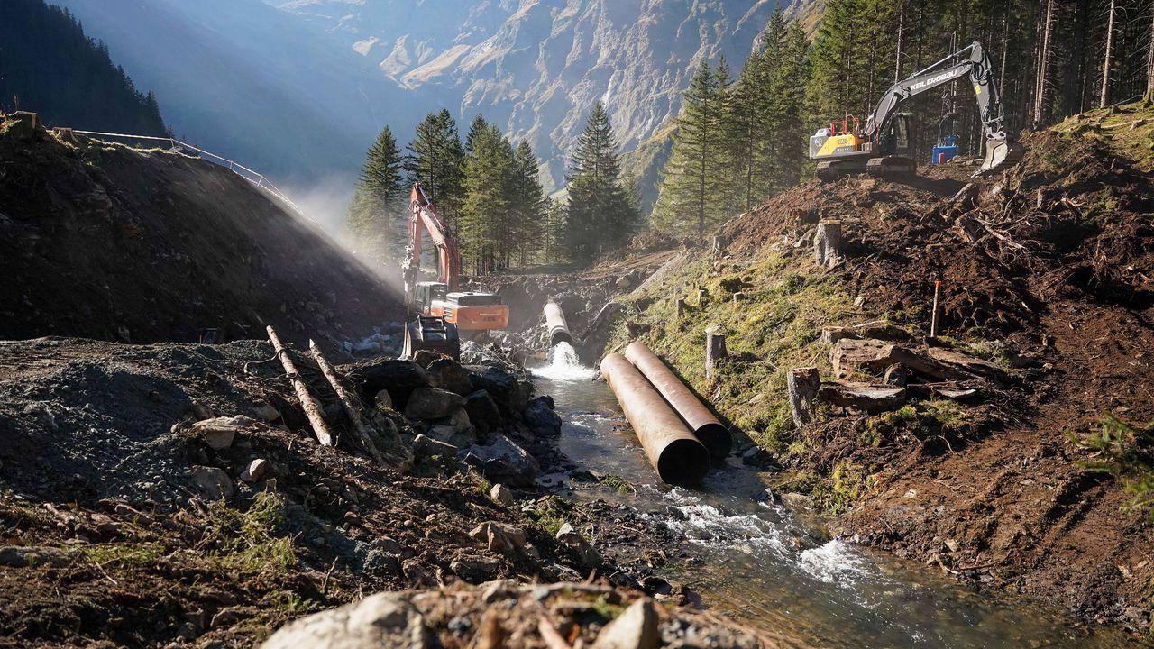 Baustart Rückhaltebecken Felbertal-Hintersee Poster
